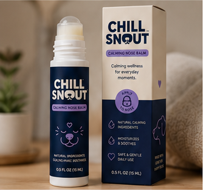 Chill Snout balm product packaging